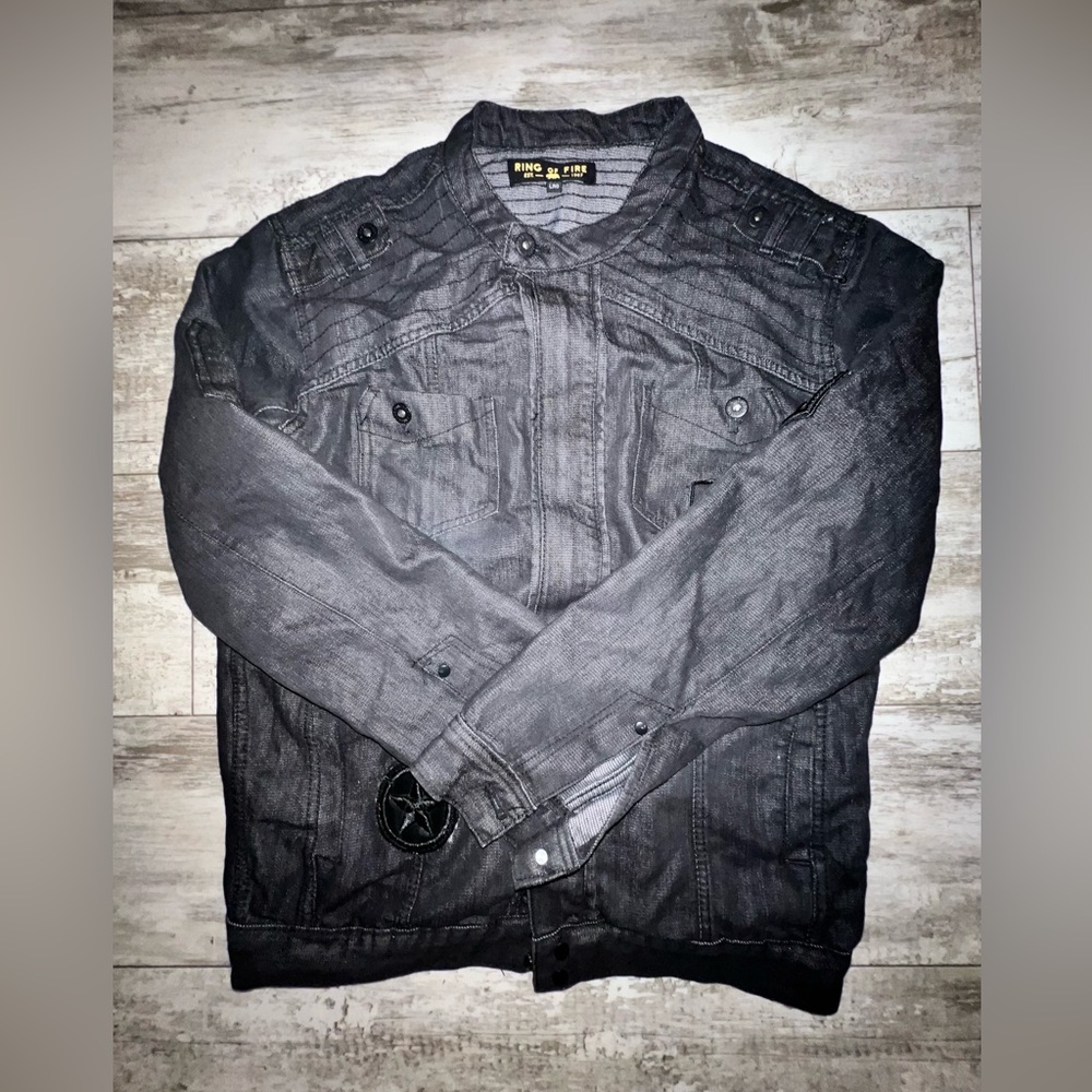 Ring Of Fire Jean Jacket